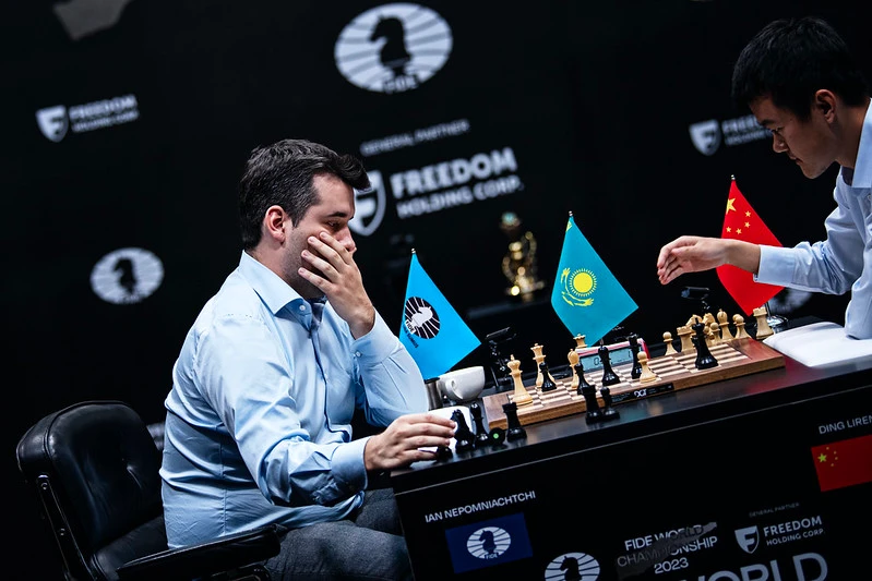 Ian Nepomniachtchi made it clear by the 8th move he was playing impotent  and unambitious position