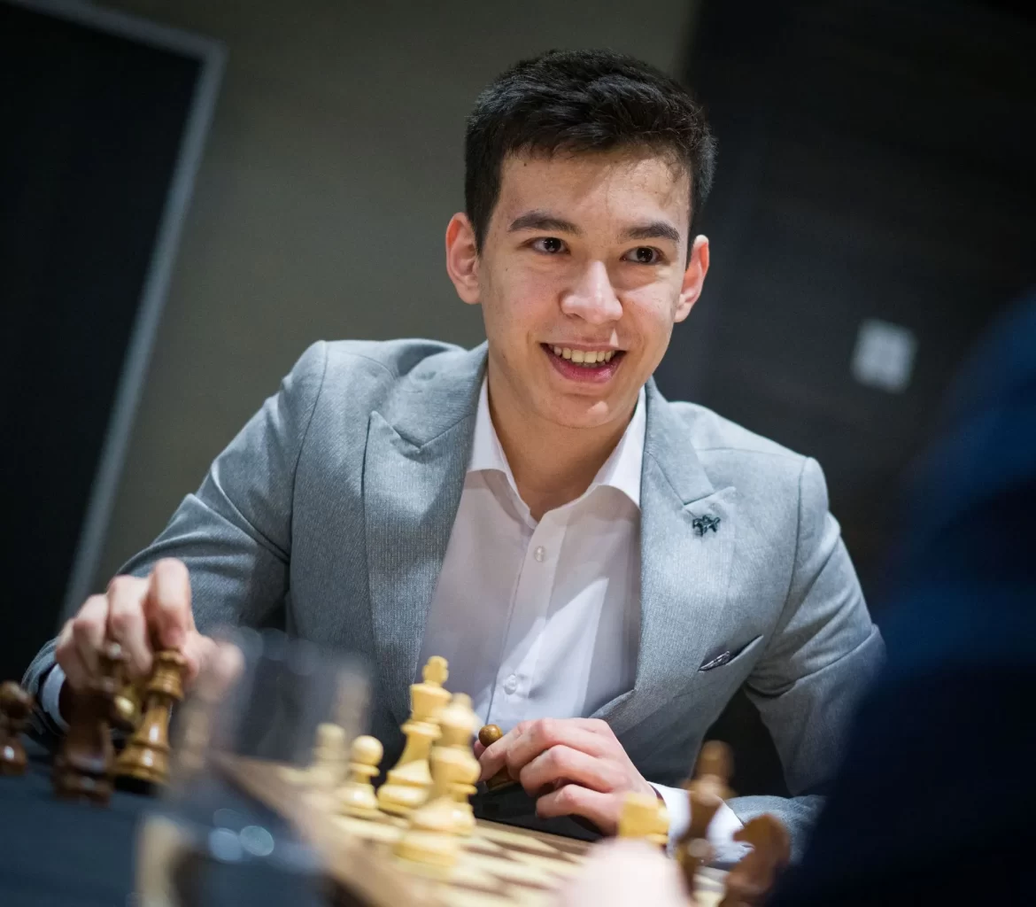 Nodirbek Abdusattorov at WR Chess Masters