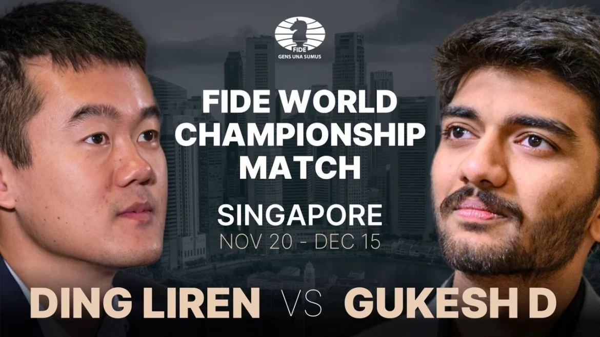World Chess Championship Match Ding vs Gukesh in Singapore